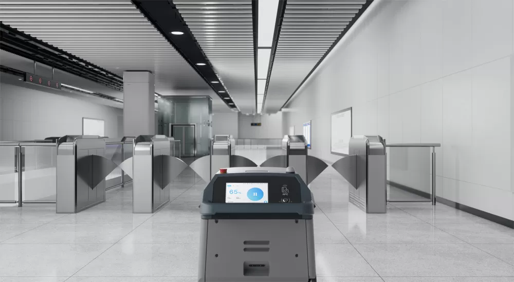 Glide Through Gates-Construido para centros de transporte